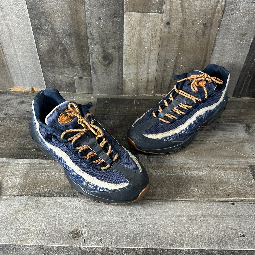 Size 13 - Nike Air Max 95 Premium Denim Dark Obsidian Gum 538416-400